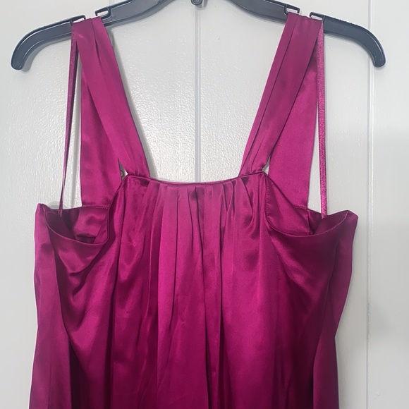 Banana Republic Women’s Purple Sleeveless 100% Silk Evening Dress Size XL NWT - Picture 2 of 9